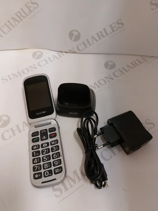 BOXED BEAFON SL660 RED/SILVER FLIP MOBILE PHONE 