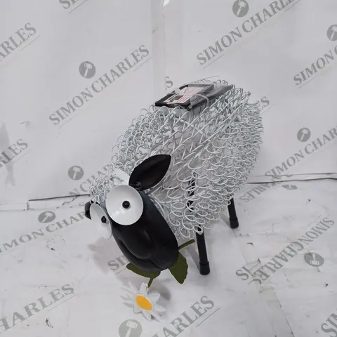 SOLAR METAL SILHOUETTE DOLLY SHEEP 