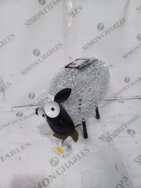 SOLAR METAL SILHOUETTE DOLLY SHEEP 