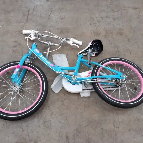 CHILDRENS BIKE WITH FRONT BASKET IN BLUE