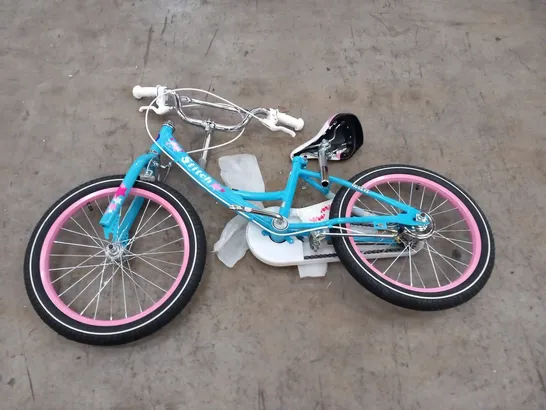 CHILDRENS BIKE WITH FRONT BASKET IN BLUE