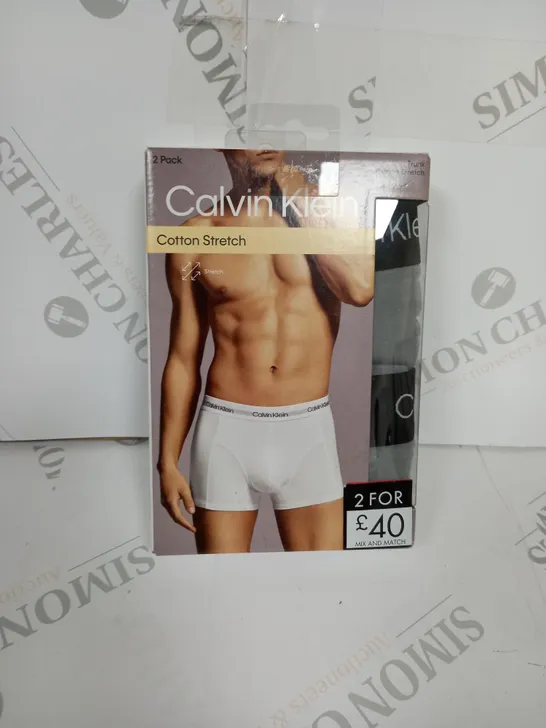 CALVIN KLEIN PACK OF 2 TRUNKS SIZE M