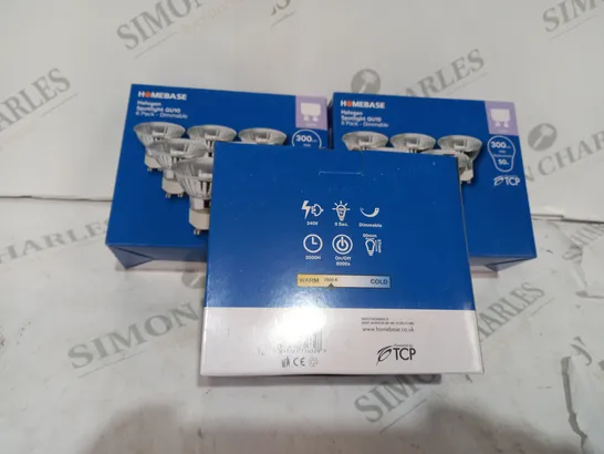 3 BOXES OF 6 PACK LED DIMMABLE SPOTLIGHTS