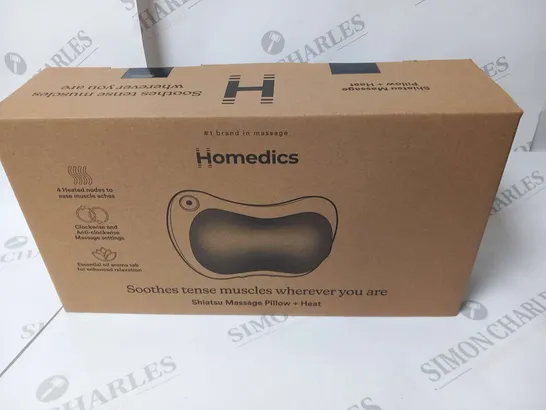 BOXED AS NEW HOMEDICS SHIATSU MASSAGE PILLOW WITH HEAT SP-6H-EU