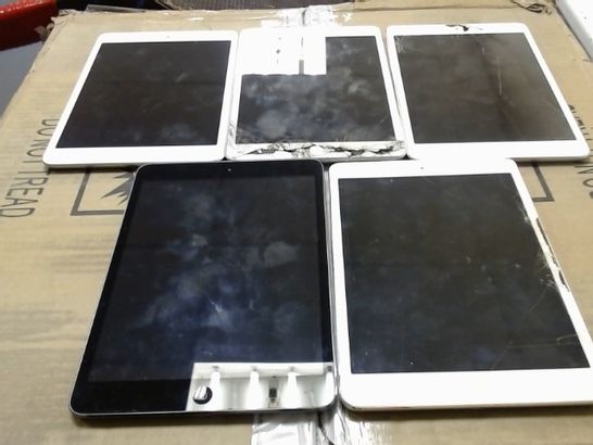 5 ASSORTED APPLE IPADS TO INCLUDE; A1432 AND  A1455
