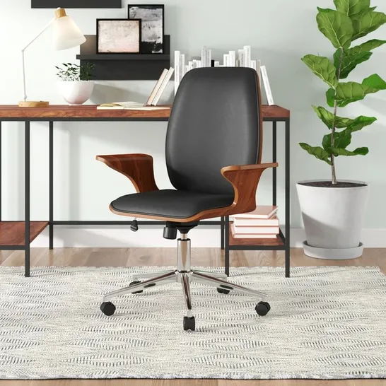 TROTTA DESK CHAIR COLOUR: BLACK