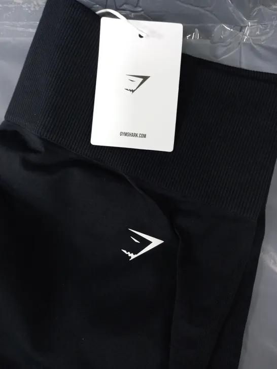 GYMSHARK EVERYDAY SEAMLESS LEGGINGS IN BLACK - LARGE