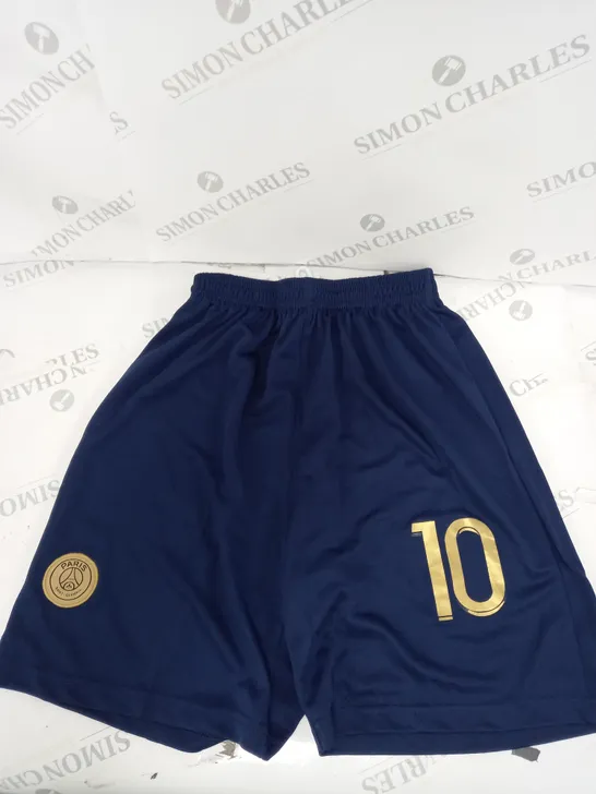 PSG PERSONALISED HOME FOOTBALL SHORTS - M