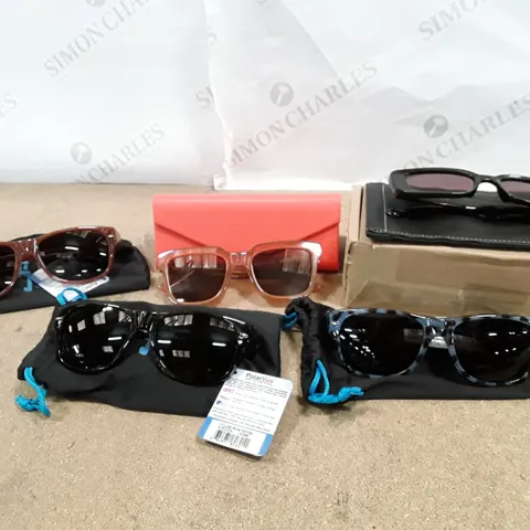 BOX CONTAINING 5 ASSORTED PAIRS OF SUNGLASSES