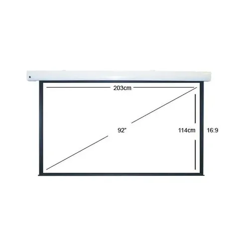 SAPPHIRE SEWS200RWSF-ATR (92" ELECTRIC WITH BUILT IN TRIGGER - IR REMOTE - 16:9)	92 INCH ELECTRIC PROJECTOR SCREEN - COLLECTION ONLY