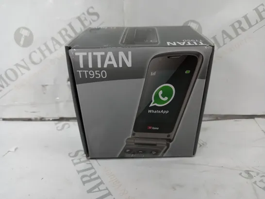 BOXED TTFONE TITAN TT950 FLIP MOBILE PHONE WITH HOLSTER CASE