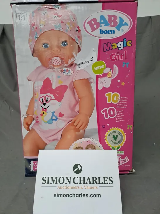 BOXED BABY BORN MAGIC 43CM GIRL DOLL RRP £59.99