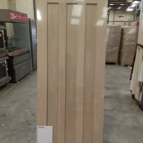 PACKAGED 1980 X 760MM 3 PANNEL OAK VENEER INTERNAL DOOR