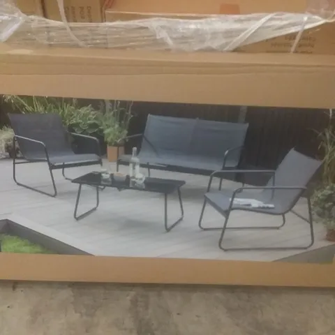 NEW BOXED GH SOFA SET BLACK