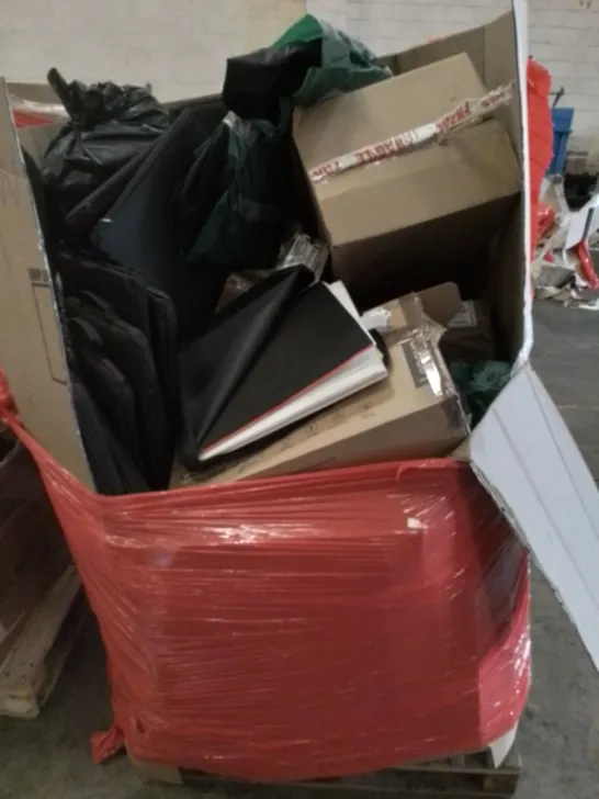 PALLET OF ASSORTED HOUSEHOLD ITEMS TO INCLUDE NEXSMART MONITOR AND MULTIPLE PHOTO STUDIO BOXES