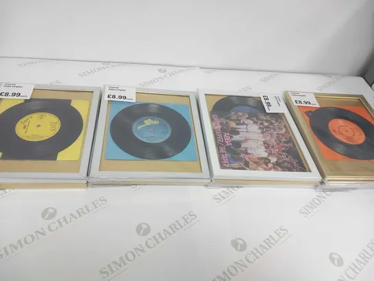 18 FRAMED ABBA SINGLES