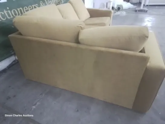 DESIGNER LEONTINE CORNER SOFA GOLD FABRIC