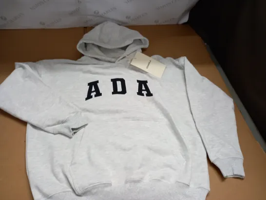 ADANOLA LIGHT GREY HOODIE - S