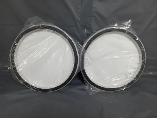 SET OF 2 CIRCULAR CEILING LIGHTS