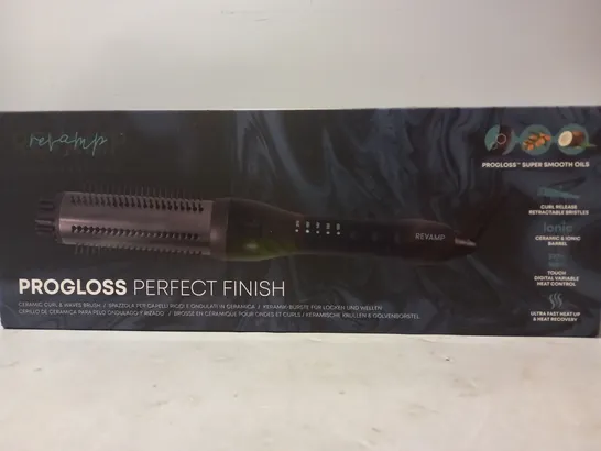 BOXED REVAMP BR-100-GB PROGLOSS PERFECT FINISH CERAMIC CURL & WAVES BRUSH