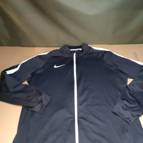 MENS NIKE LOGO ZIPPED JACKET IN BLACK SIZE XL