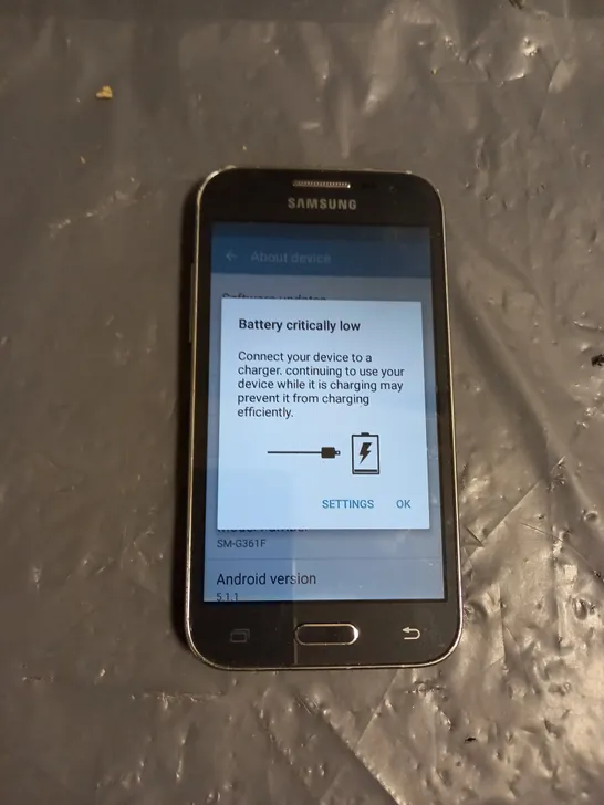 SAMSUNG GALAXY CORE PRIME SM-G361F SMARTPHONE IN BLACK