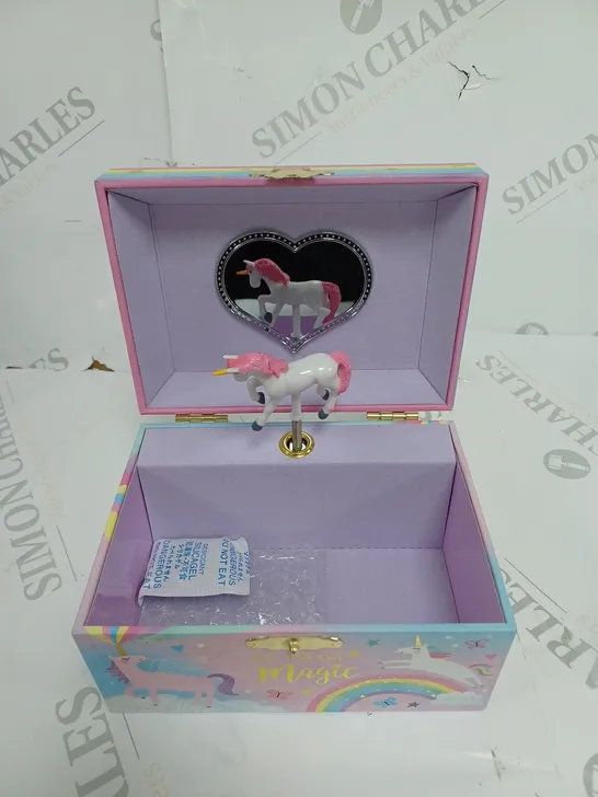 BOXED JEWELKEEPER MUSICAL JEWELRY BOX COTTON CANDY UNICORN