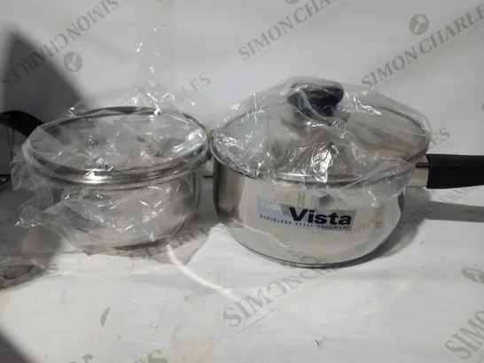 JUDGE JJC2A VISTA 5 PIECE SAUCEPAN SET, STAINLESS STEEL