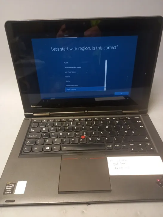 LENOVO THINKPAD CORE I-5 4300U 8GB RAM 128GB SSD LAPTOP