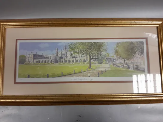 ST JOHN'S COLLEGE CAMBRIDGE LIMITED EDITION FRAMED PRINT 