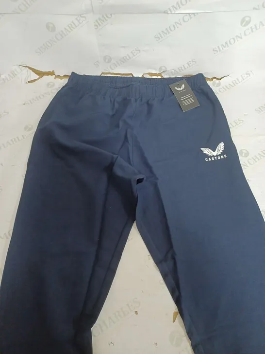 CASTORE NAVY TRACK PANTS - MEDIUM