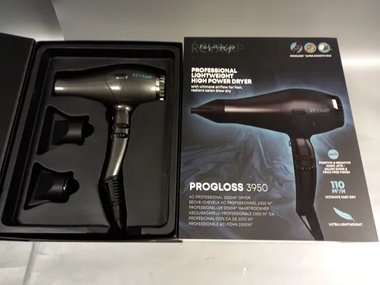 BOXED REVAMP PROGLOSS 3950 2300W HAIR DRYER