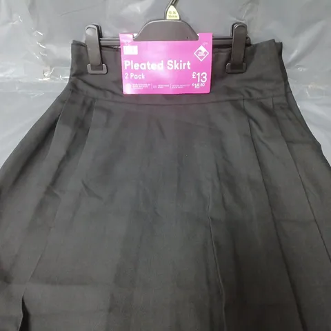 APPROXIMATELY 100 GIRLS PLEATED SCHOOL SKIRTS BLACK ASSORTED SIZES