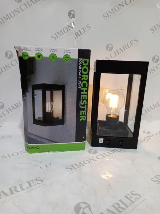 BOXED DORCHESTER SOLAR WALL LIGHT 