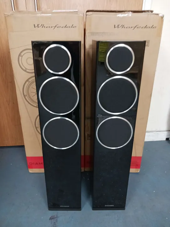 WARFDALE DIAMOND 230 PAIR OF FLOOR SPEAKERS - BLACK (2 BOXES)