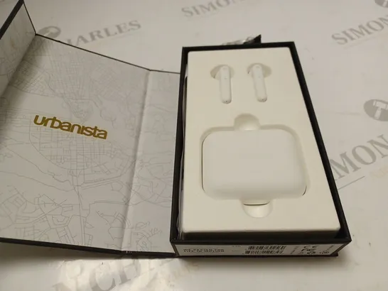 BOXED STOCKHOLM TRUE WIRELESS URBANISTA EARBUDS - WHITE