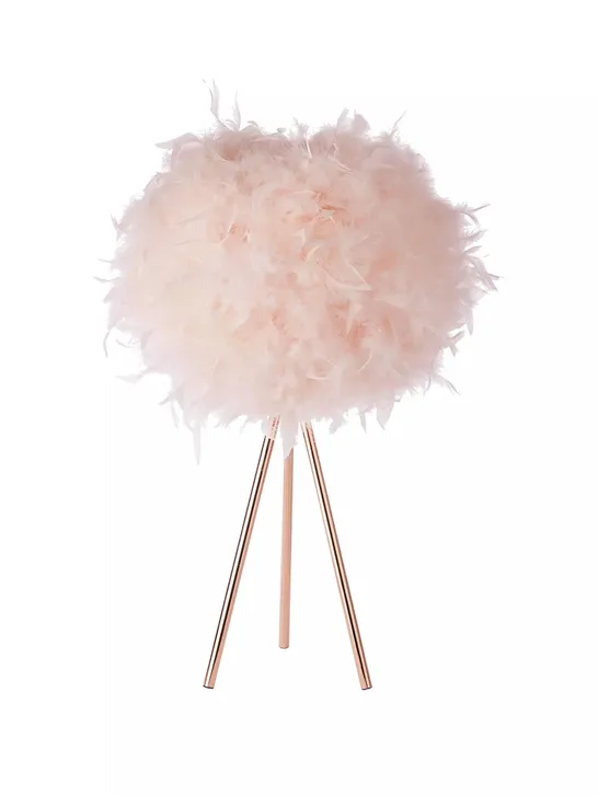 ELLIE TABLE LAMP - BLUSH RRP £45