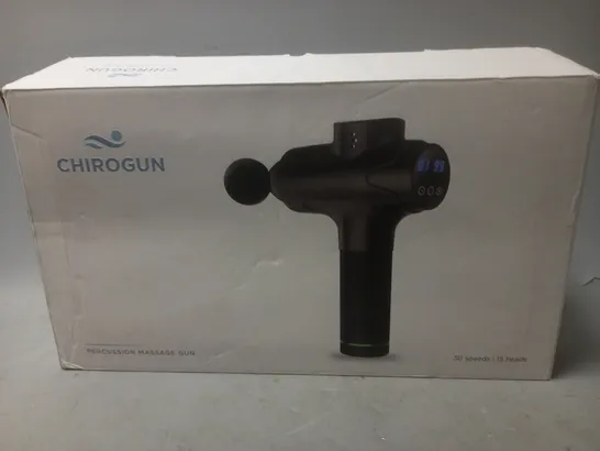 BOXED CHIROGUN PERCUSSION MASSAGE GUN 