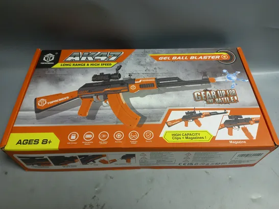 BOXED TOPRCBOXS GEL BALL BLASTER LONG RANGE AND HIGH SPEED AGES 8+