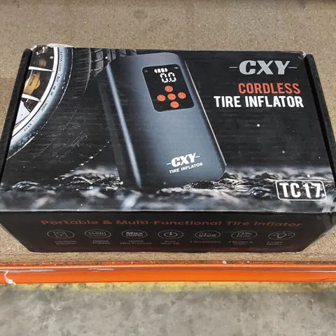 BRAND NEW BOXED CXY TC17 CORDLESS TIRE INFLATOR (1 BOX)