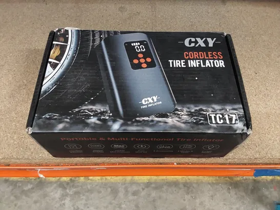 BRAND NEW BOXED CXY TC17 CORDLESS TIRE INFLATOR (1 BOX)