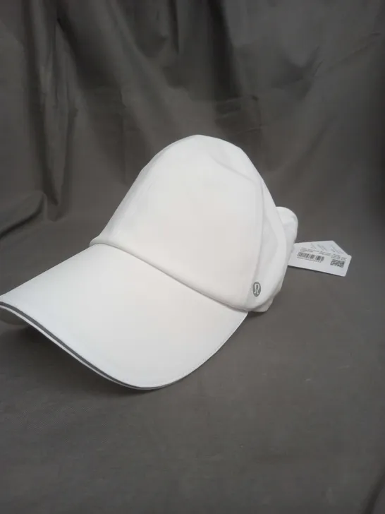 LULULEMON WHITE FAST AND FREE RUNNING CAP 