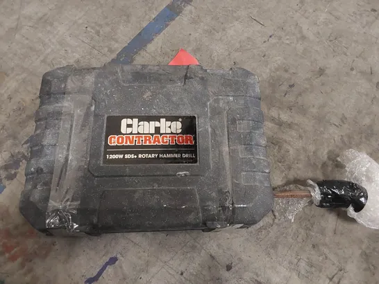 CLARKE CONTRACTOR 1200W SDS+ ROTARY HAMMER DRILL WITH CASE