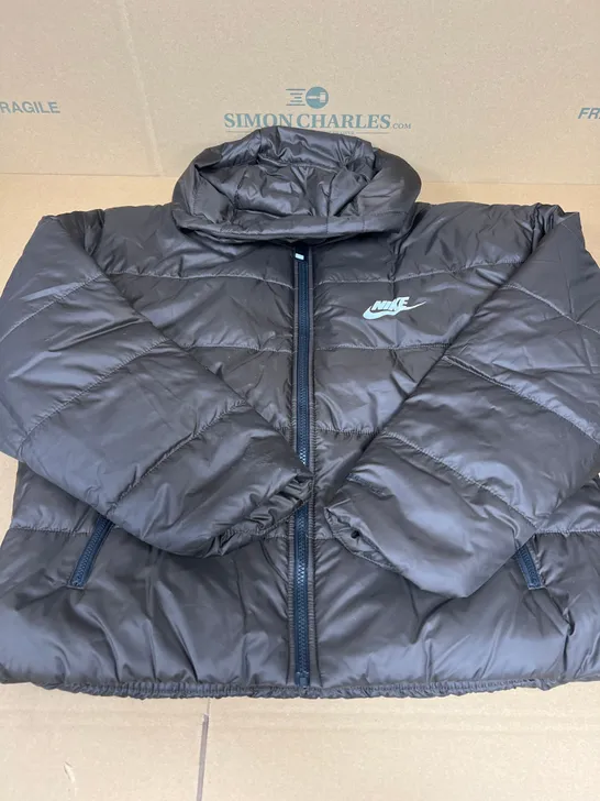 NIKE PUFFER THERMA FIT JACKET IN BROWN SIZE MEDIUM