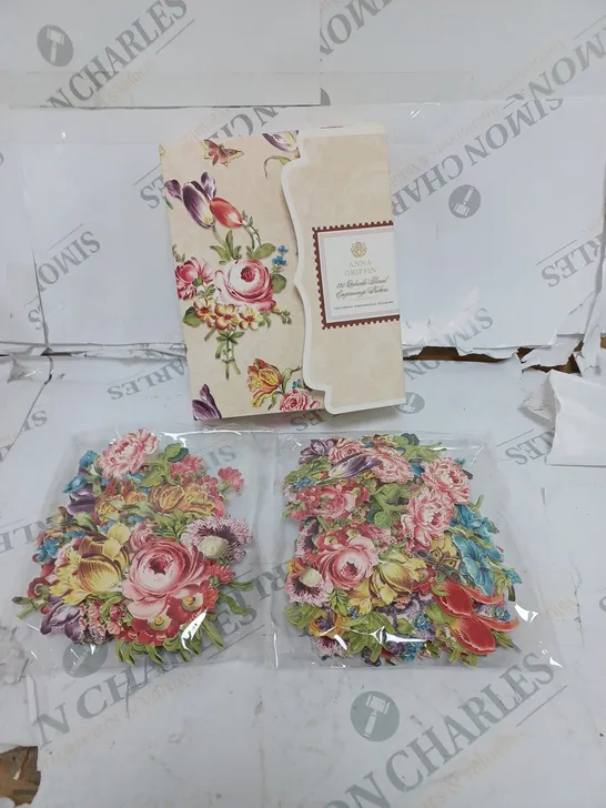 ANNA GRIFFIN 120 DELICATE FLORAL THREE DIMENSIONAL STICKERS