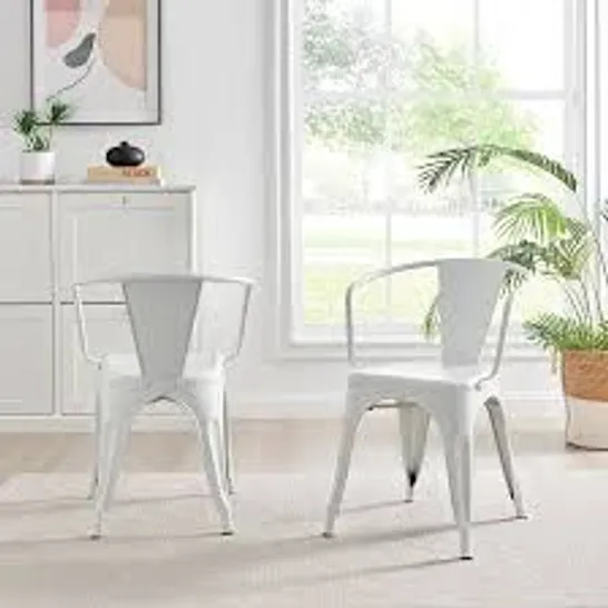 BOXED SET OF 2 COLTON DINING CHAIRS IN WHITE 