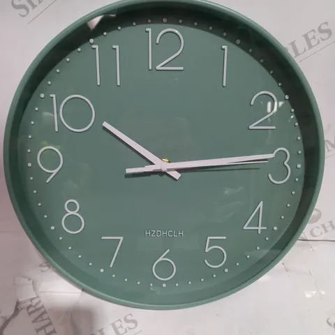 wall clock in green