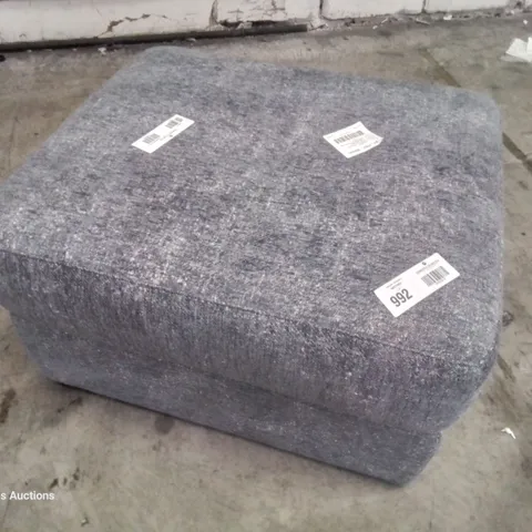 QUALITY ITALIAN DESIGNED & MANUFACTURED PARMA FOOTSTOOL CARMAGE GREY FABRIC 