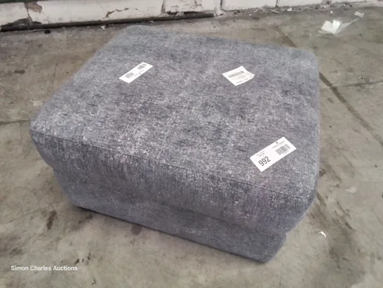 QUALITY ITALIAN DESIGNED & MANUFACTURED PARMA FOOTSTOOL CARMAGE GREY FABRIC 