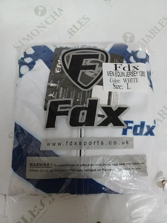 FDX EQUIN JERSEY IN WHITE SIZE L 